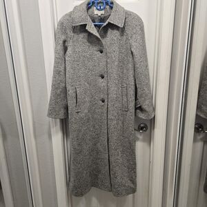 Ferncroft vintage Women's Gray/cream Wool Coat size 14